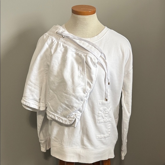 Black Label Ralph Lauren - White Crewneck Terry Sweatshirt/Short Set - Size M - Picture 1 of 10
